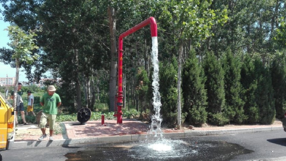 首座消防水鹤在科技新城通寨路建成