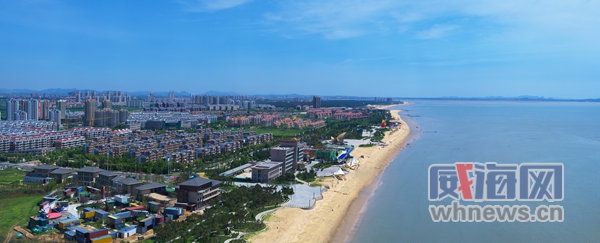 威海日报提升生态颜值彰显新城气质南海新区打造湿地生态长廊走笔