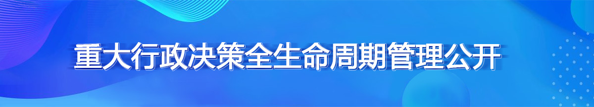 重大行政决策全生命周期管理公开