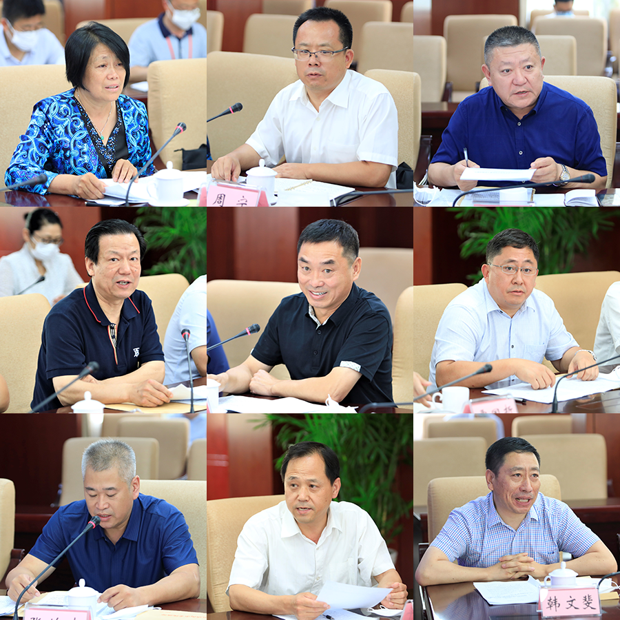 民建市委副主委于国胜,民进市委委员张均爽,市工商联副主席夏忠平,无