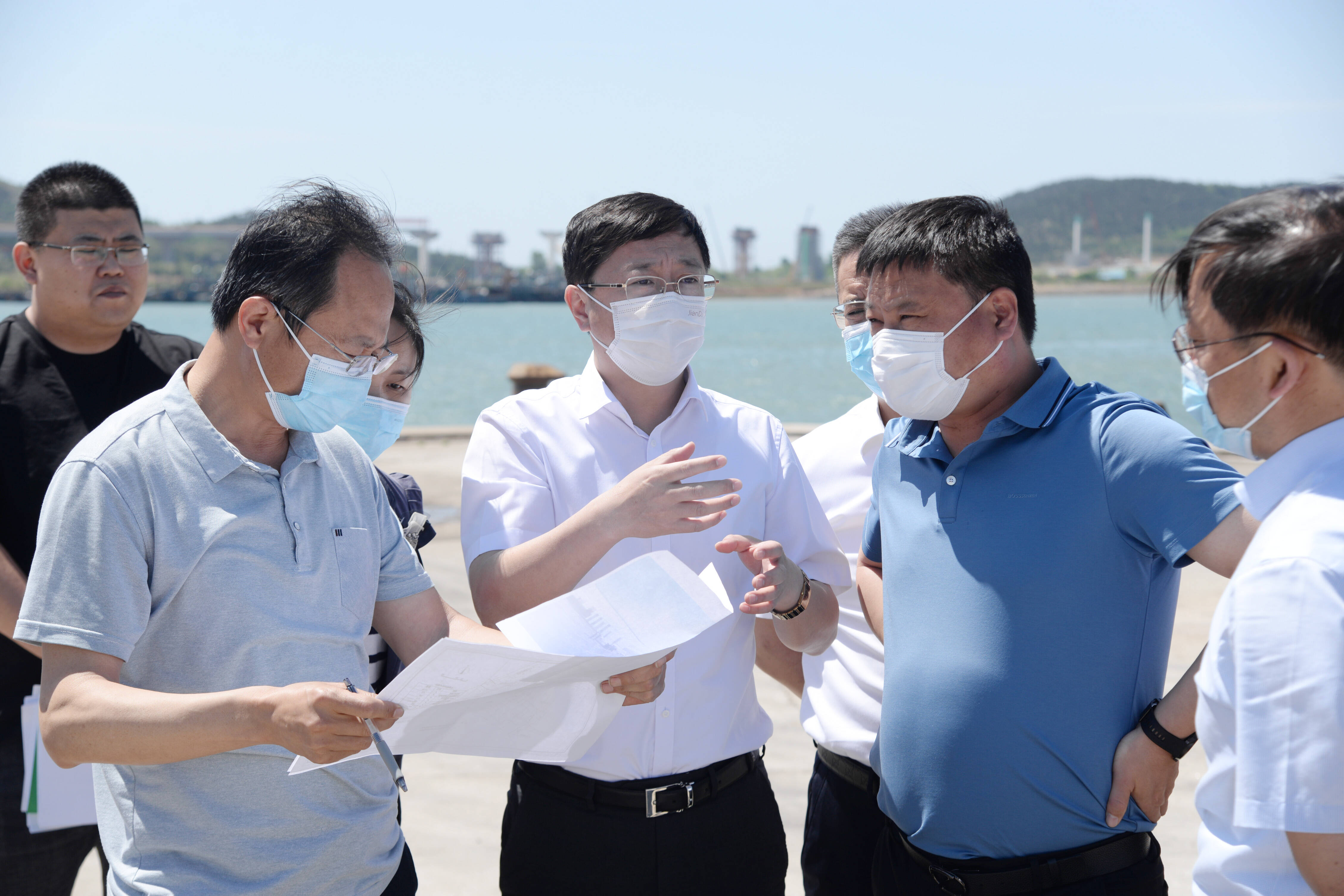威海市人民政府 乳山市 王大治实地督导重点项目建设