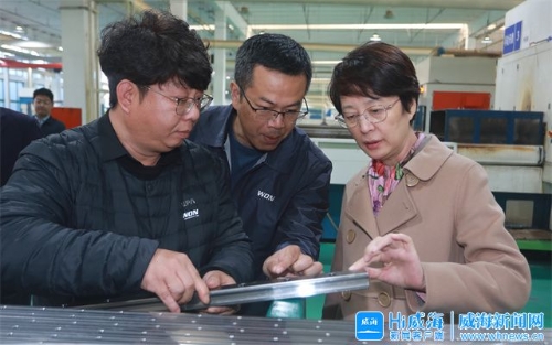 孔凡萍调研重点项目和重点企业
