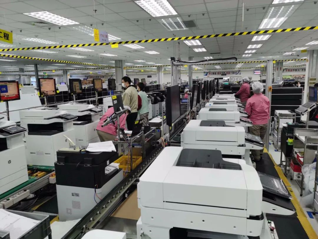 美国惠普激光打印机生产车间